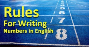 Rules for writing numbers in English