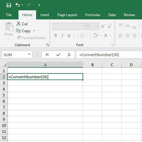 Convert Number to Text in Excel